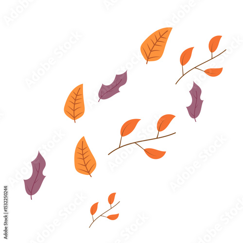 Autumn Leaves Falling