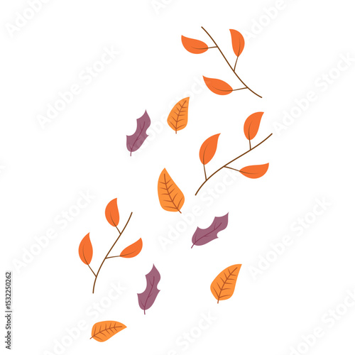 Autumn Leaves Falling