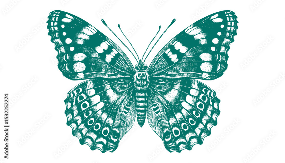 Fototapeta premium Admiral Butterfly vector