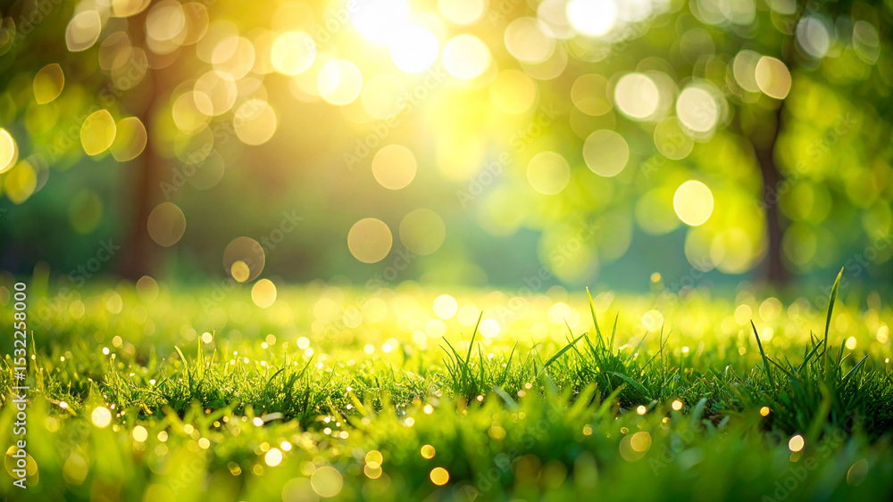 Obraz premium 緑の自然の背景素材