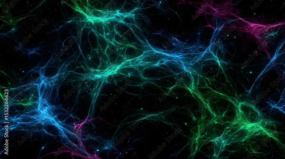 Obraz premium texture with luminous color splashes, chaotic layers, and smooth blending transitions