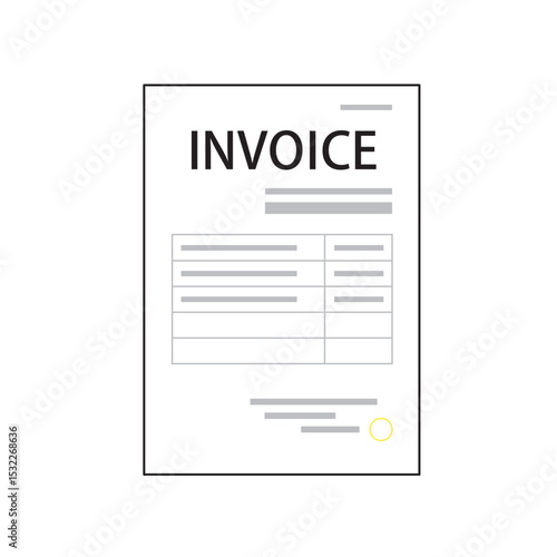 請求書の平面図イラスト