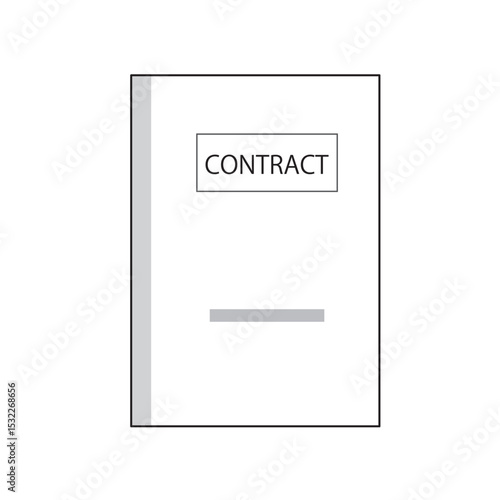 契約書の平面図イラスト（表紙）