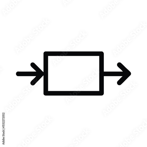 Function Block Method Outline Icon Vector