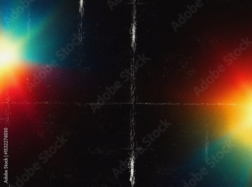 Dusty scratched and scanned old film texture, film grain texture with heavy noise, light leaks photo overlay effect