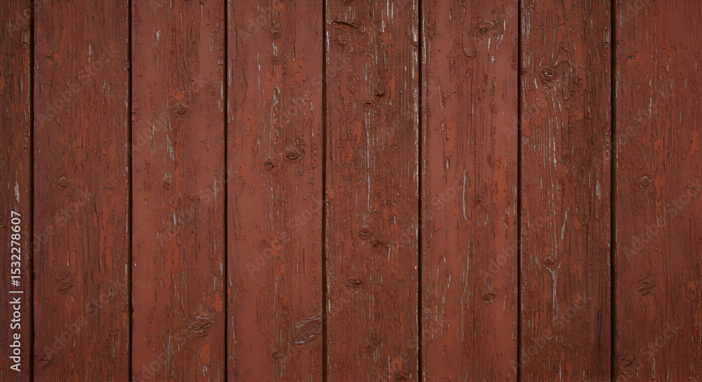 Fototapeta premium Rustic Red Wooden Planks Background