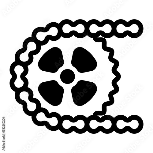 This Gear icon is suitable for Bycycle, Sport, Healthy Lifestyle, etc