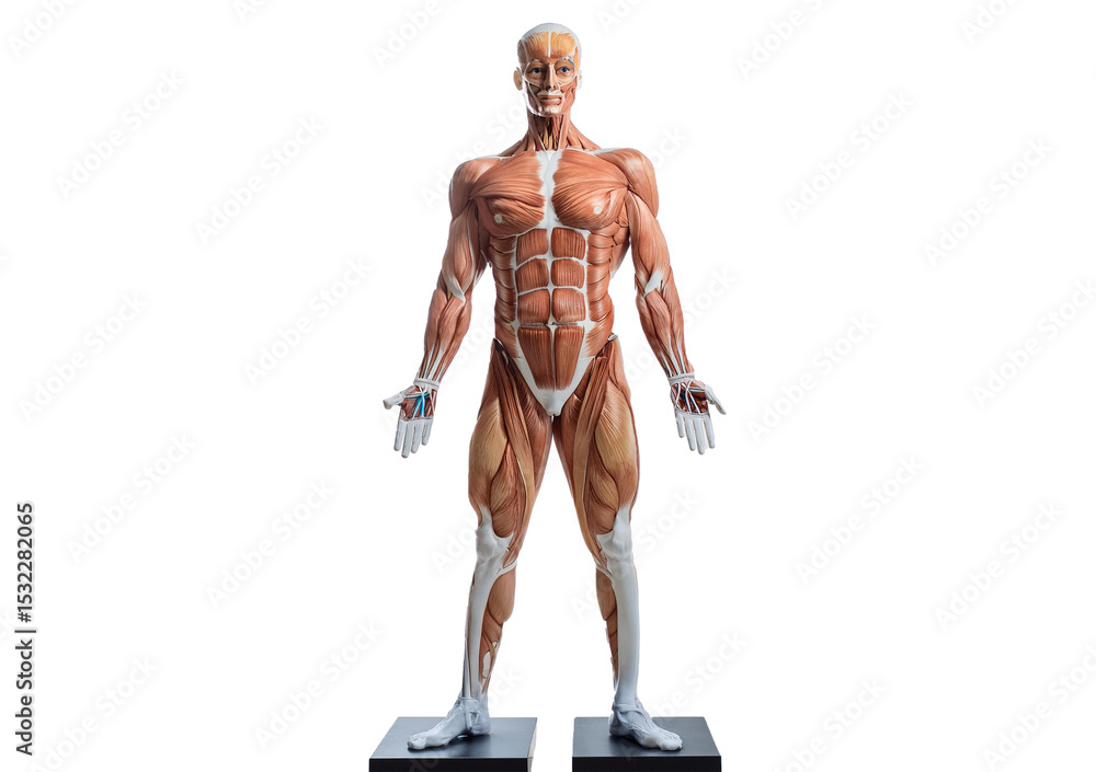 Obraz premium Study of the physiology of the Model and the parts of the human Model in the laboratory isolated on transparent or white background