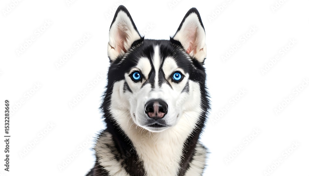 Obraz premium Husky portrait, front view