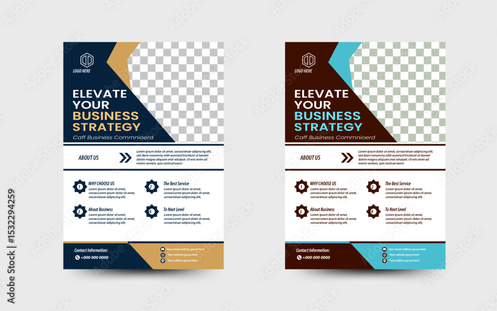 Naklejka premium Business Flyer Template, perfect for any personal or corporate use. It’s ideal for any company project. 