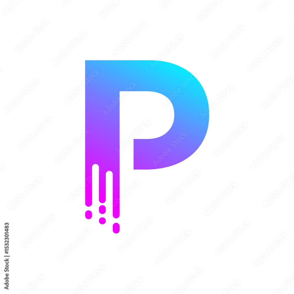 Letter P logo icon design template. Letter P logo icon design template.