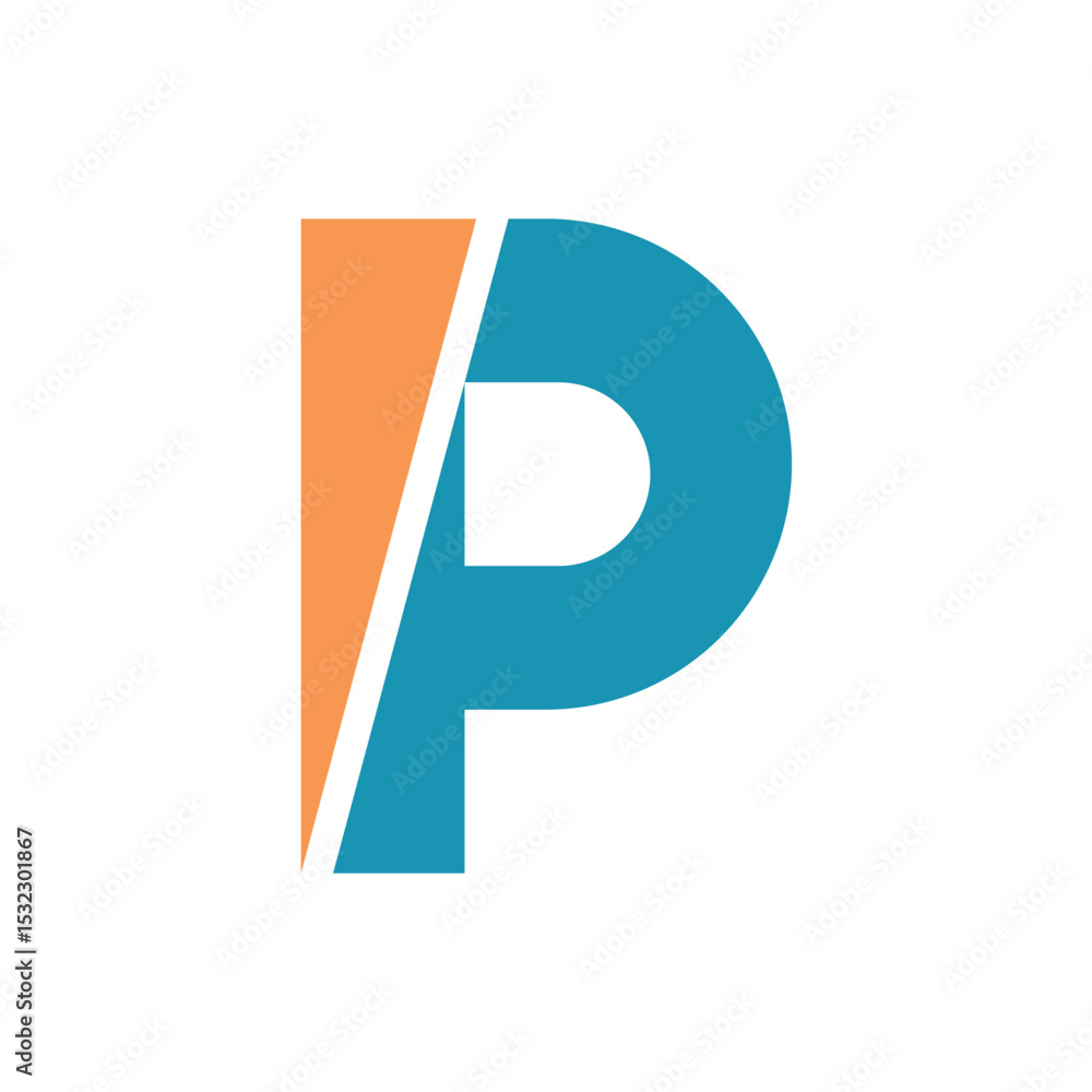 Letter P logo icon design template. Letter P logo icon design template.