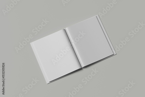 Blank cover book template