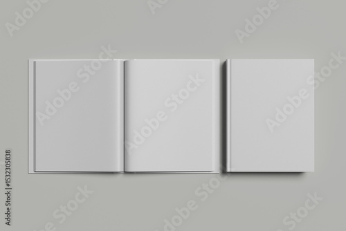 Blank cover book template