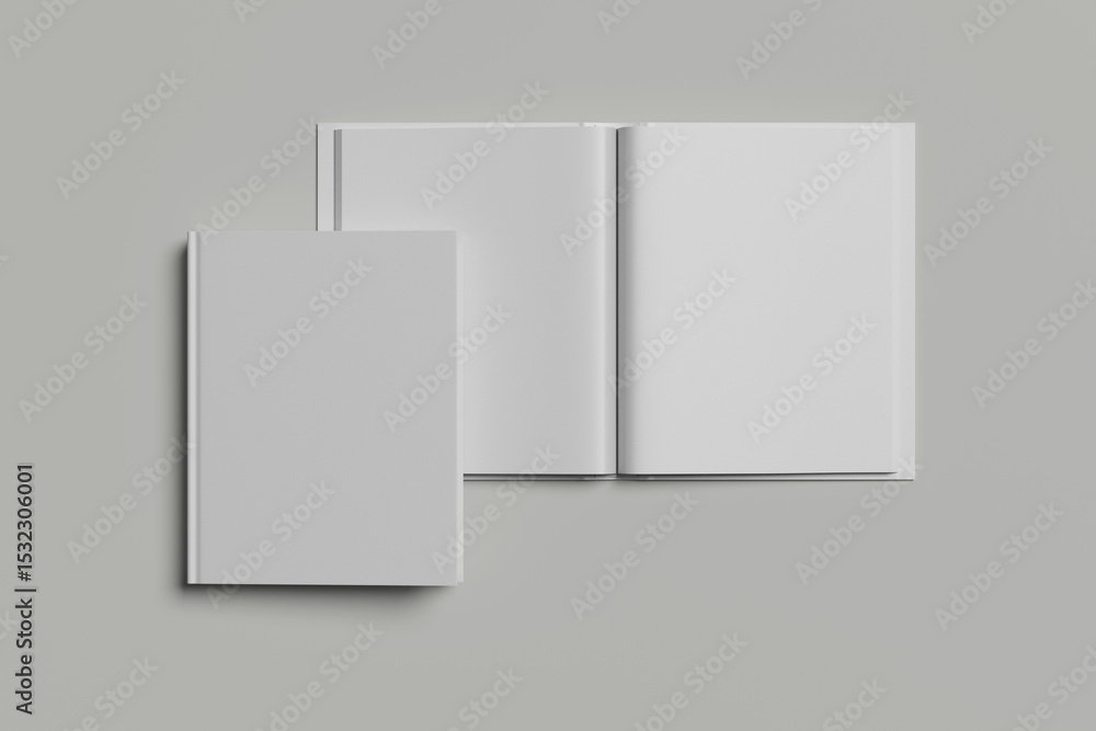 Blank cover book template Blank cover book template