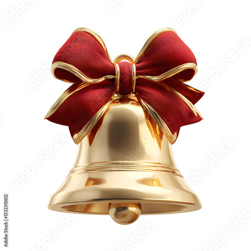 christmas bell isolated on white background