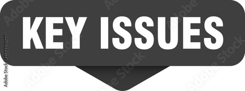 key issues sticker. key issues sign on transparent background