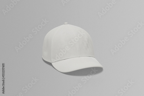 Blank baseball cap isolated on white background