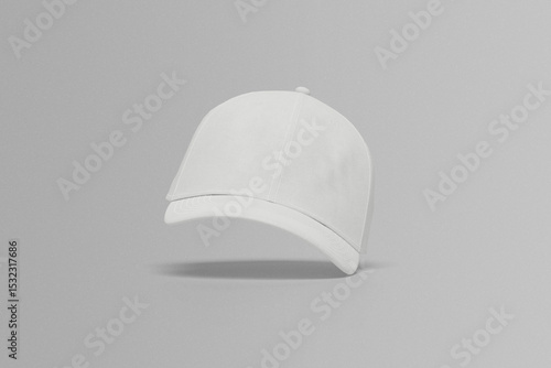 Blank baseball cap isolated on white background