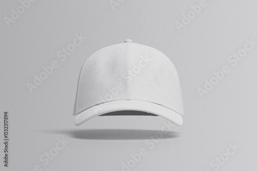 Blank baseball cap isolated on white background