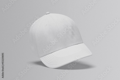 Blank baseball cap isolated on white background