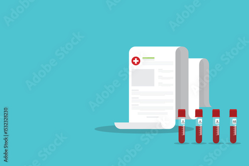 Blood analysis. Blood test. Medical analysis laboratory test.	