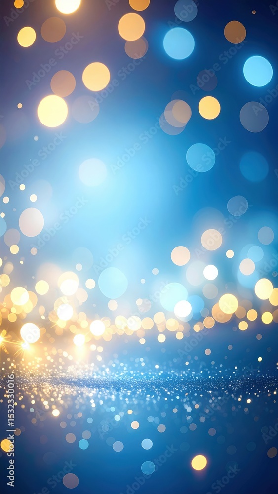 Obraz premium Festive light display abstract background digital art colorful bokeh vibrant atmosphere conceptual design