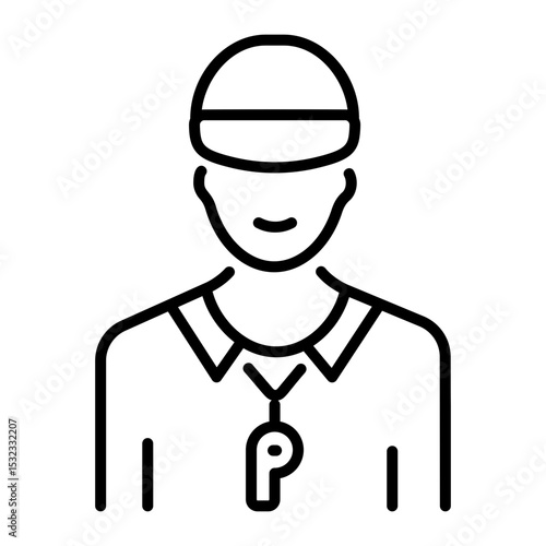 A line style icon of match referee