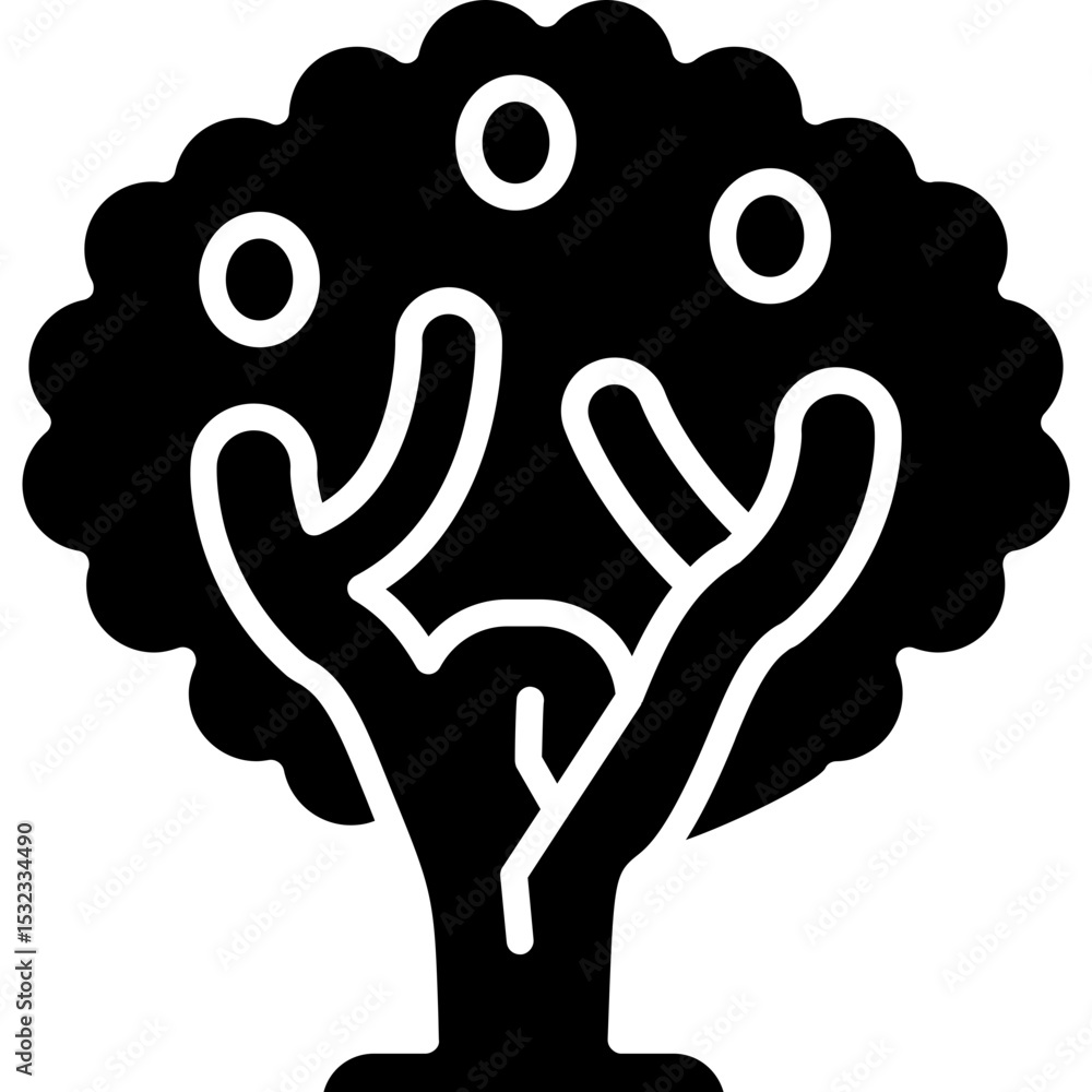 Fototapeta premium Olive Tree Icon