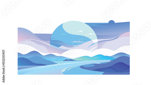 
Abstract background material with a beautiful flowing wave pattern.