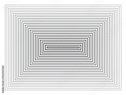 Symbol Map of the State Colorado (United States of America) showing the state border buffered inside with black tapering lines
