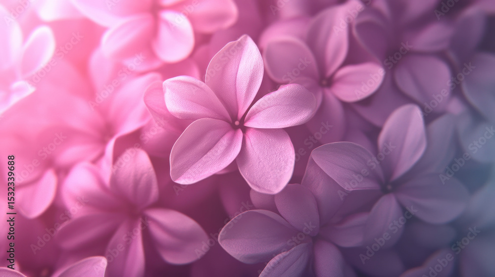 Obraz premium Softly glowing pink flower petals create dreamy and delicate atmosphere with gentle light and smooth texture