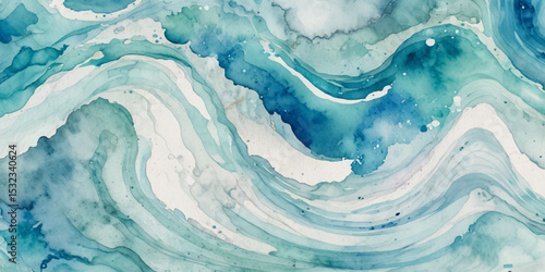 Sea water ocean wave vector background. Blue water ocean sea wave seamless background. Water ocean wave white and soft blue aqua, teal texture.	
