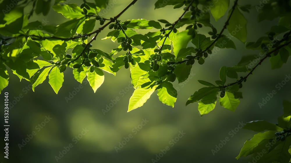 Lush Green Leaves Sunlight Backlit Nature Photography Lush Green Leaves Sunlight Backlit Nature Photography