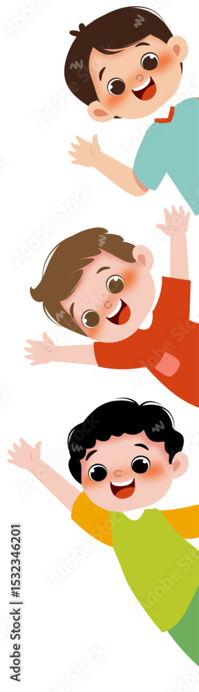 Obraz premium Happy boy illustration 