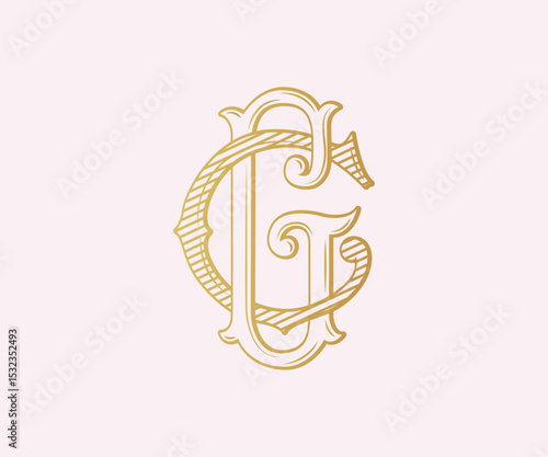  GC, CG, logo GC, Letter GC,  Monogram GC, Wedding Monogram, Wedding Logo, Logo Design , Monogram Vintage