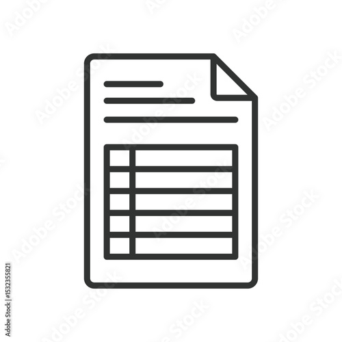 Proposal document, icon in line design. Business proposal, contract file, formal agreement, project brief, proposal form on white background vector. Proposal document, editable stroke icon