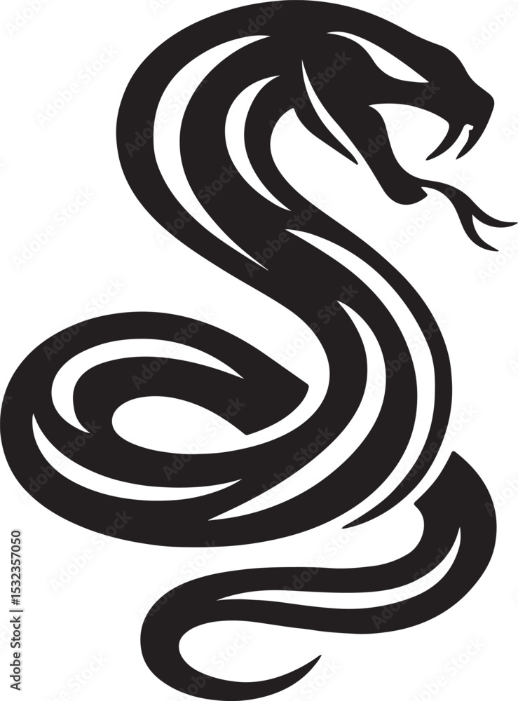 Obraz premium tiger, wildlife, animal silhouette, vector illustration, black and white, fierce tiger, roaring tiger, jungle predator, big cat, ferocious, strength, power, wild animal, tiger design, graphic elements