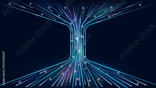 Abstract high speed light background, abstract transfer data ,data flow in fiber optic