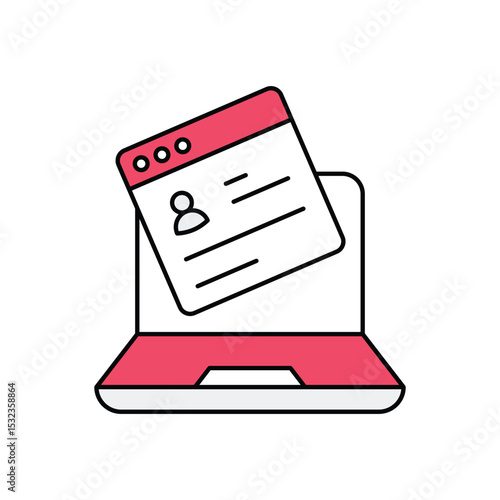 Blog Writing Vector icon