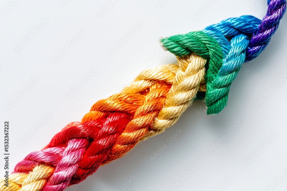 colorful arrow made from intertwined rope on transparent background colorful arrow made from intertwined rope on transparent background