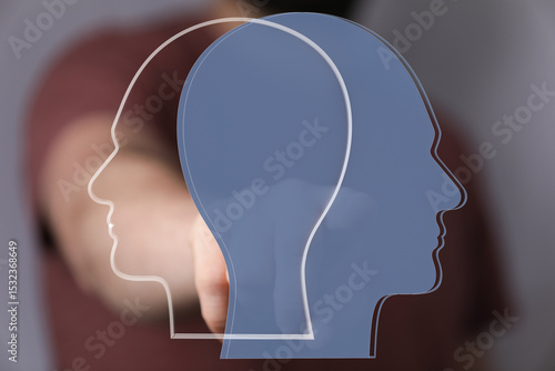 Stock photo depicting two h...