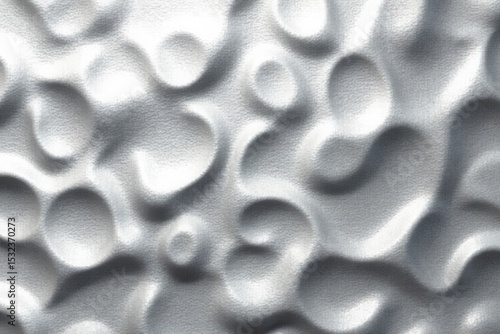 Wallpaper Mural Abstract Textured Surface with Organic, Undulating Forms in Monochromatic Silver Torontodigital.ca