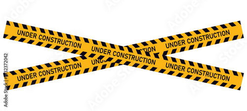 Wallpaper Mural Under Construction barrier tape yellow sign web site road warning working security attention on transparent background Torontodigital.ca