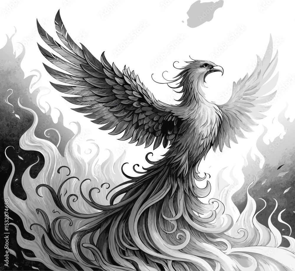 Obraz premium vector illustration of an eagle