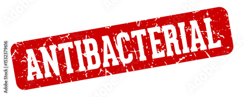 antibacterial rectangular sign. antibacterial stamp