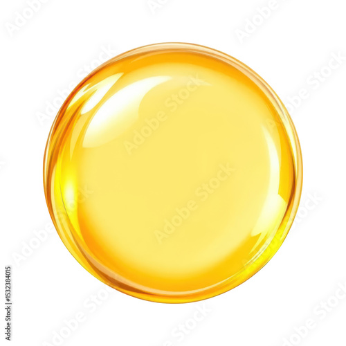 Shiny Gold Circle Reflecting Light Creating Abstract Design Element Symbolizing Wealth Luxury Investment Financial Success and Premium Product Quality Presentation