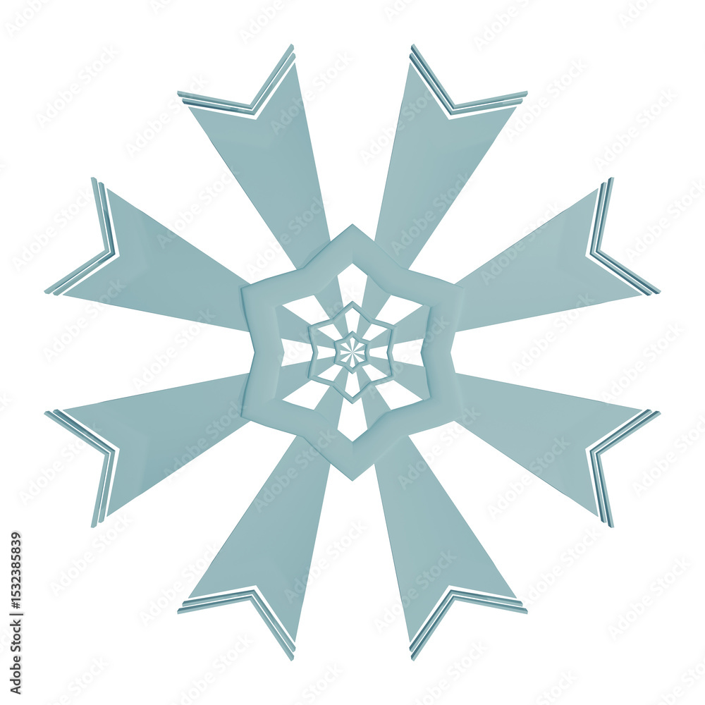 Playfull Snowflake made out of paper that feels like winter Playfull Snowflake made out of paper that feels like winter