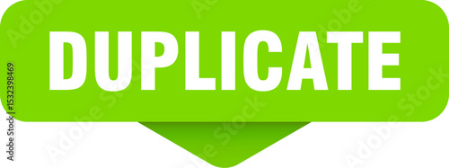 duplicate sticker. duplicate sign on transparent background