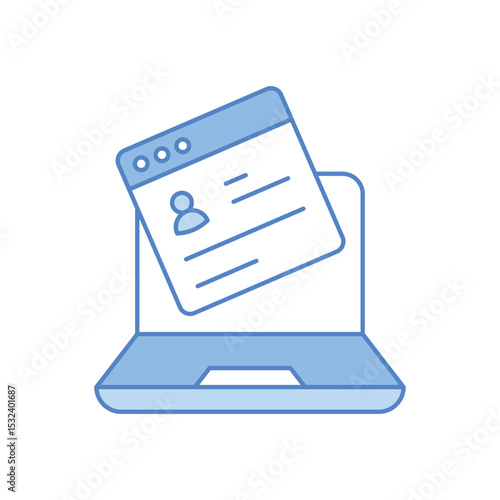 Blog Writing Vector icon